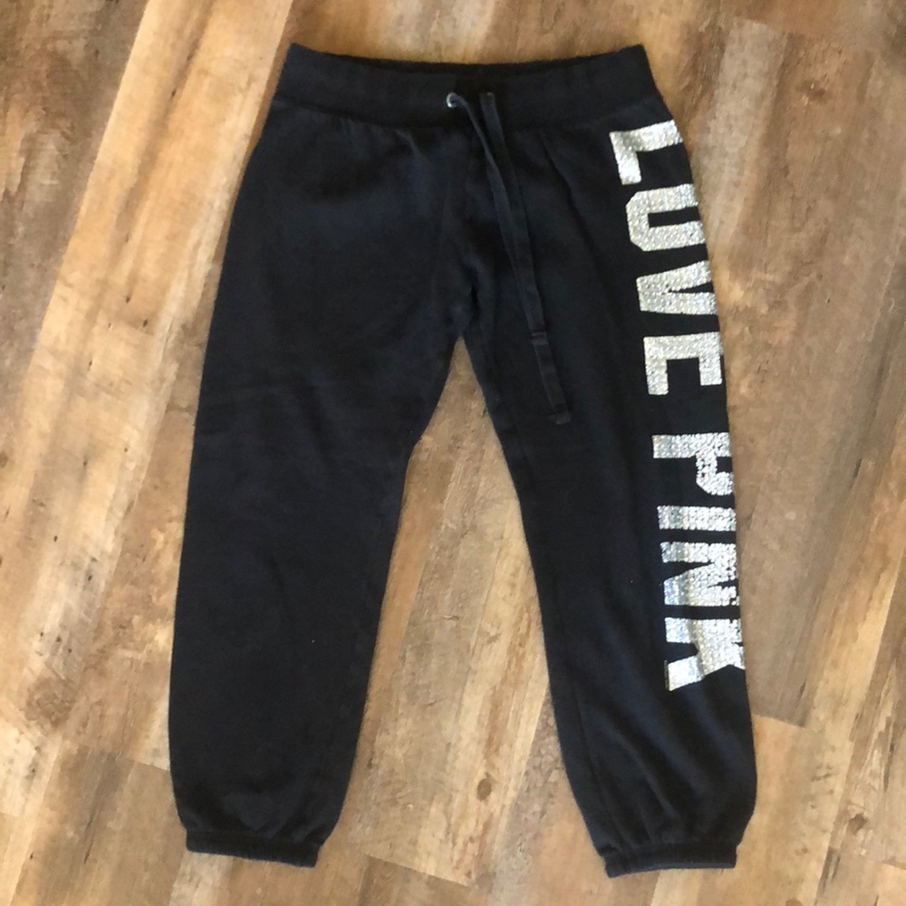 Pink Victoria Secret Capri Sweats